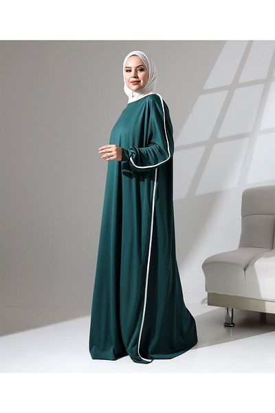Berel Moda Φόρεμα προσευχής με μανσέτες και λεπτομέρεια σωληνώσεων