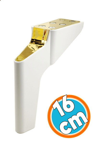 NZB Mobilya Yükseltici Kanepe Sehpa TV Ünitesi Koltuk Ayağı 16 cm Beyaz Gold ...