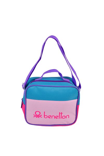 United Colors of Benetton Pink Benetton Girl's Lunchbox - Color Blocked Written