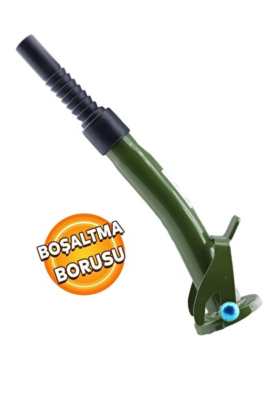 Badem10 King Metal Dayanıklı Benzin Akaryakıt Mazot Bidonu Boşaltma Aktarma Borusu Aparatı