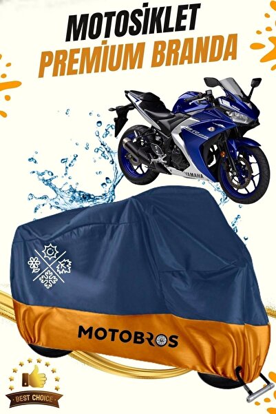 Motobros Motosiklet Yamaha R25 Lüx Premium Paraşüt Kumaşı Branda Su Geçirmez Ömürlük Kullanım