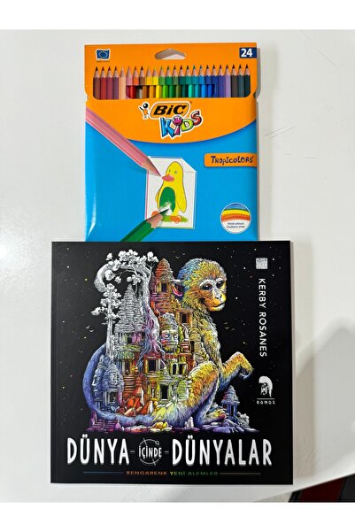 Romos Yayınları Dünya İçinde Dünyalar (Big 24’lü Boyama Kalemli)