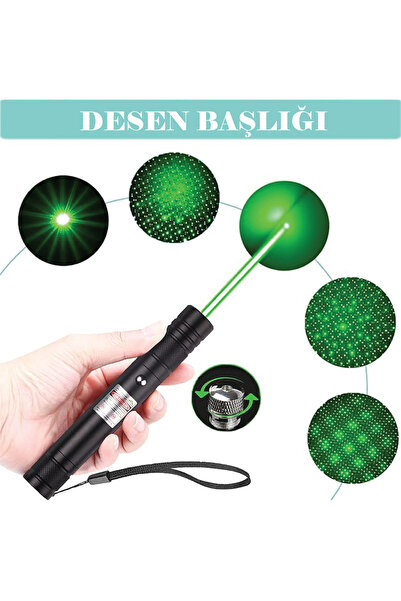 Fenerix PRO-303 USB Şarjlı Yeşil Lazer Pointer, Sunum Kalemi, Güçlü Şarjlı Lazer İşaretleyici