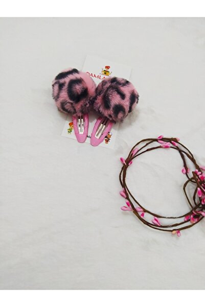damlakids Baby Girl Child Snap Pink Leopard Buckle