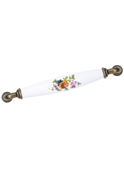 Porcellana Perla (16 cm) -Porcelain Metal Handle Handle Cabinet Drawer Furniture Kitchen Handle Handle Ruby-160Mm--Stk479