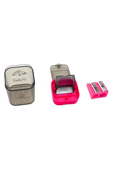 Piano Pencil Sharpener Double Blade with Tank Neon Ctk-278