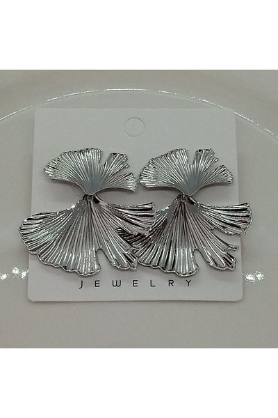 Ödül Moda أقراط ورقة فضية من النحاس