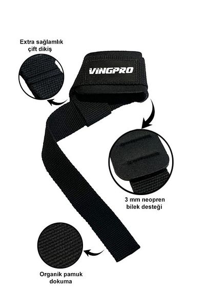 vingpro Black Inspection Strap - Pack of 2