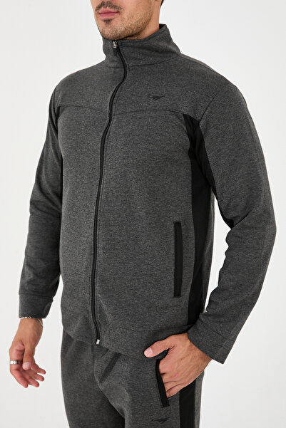 3MODA Erkek Dik Yaka Düz Paça Eşofman Takımı