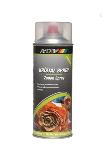 Motip 400ml Sprey Vernik Kristal Vernik Gül Çiçek Boyama Verniği