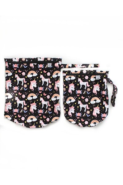 Dappia Σετ τσάντα πισίνας Wet-Dirty με φερμουάρ δύο τεμαχίων (μεγάλο και μικρό μέγεθος)