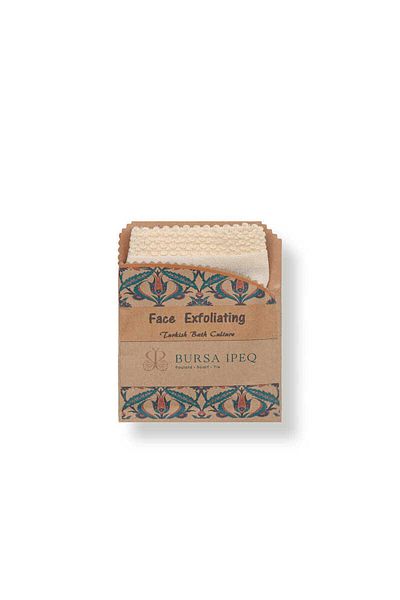 Bursa İpek Cream Colored Facial Peeling Gloves