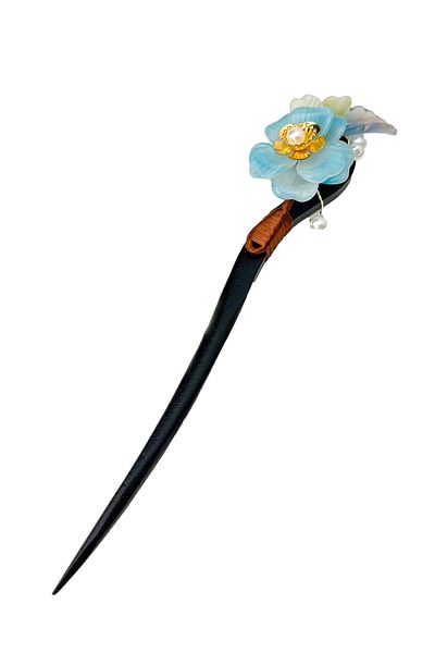 Modex 18cm Flower Patterned Pearl Stick Hair Clip