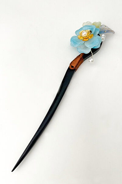 Modex 18cm Flower Patterned Pearl Stick Hair Clip