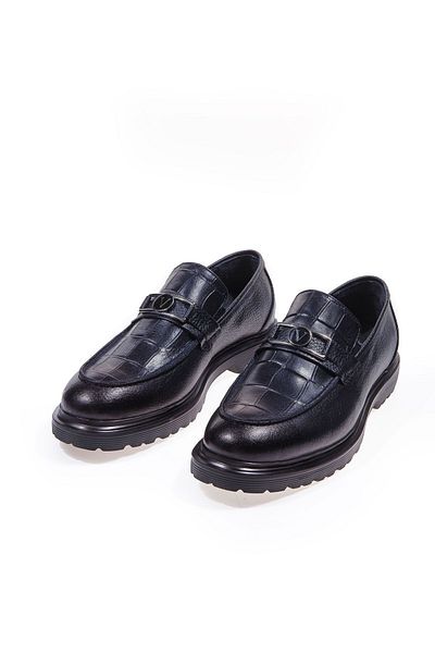 Vantaggio Pantofi clasici casual pentru bărbați - Valentine bleumarin, 100% piele naturală