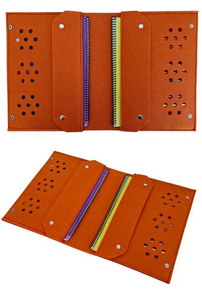 Next Craft 10 Colored Picture Bag - Tablet Notebook with Pen Holder Paint Supplies Activity Bag