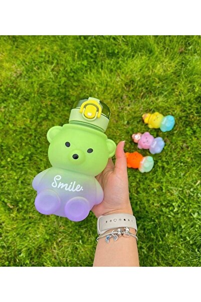 FASTSELLER زجاجة مياه تريتان ملونة سعة 750 مل مع ملصق هدية خالٍ من مادة Bpa