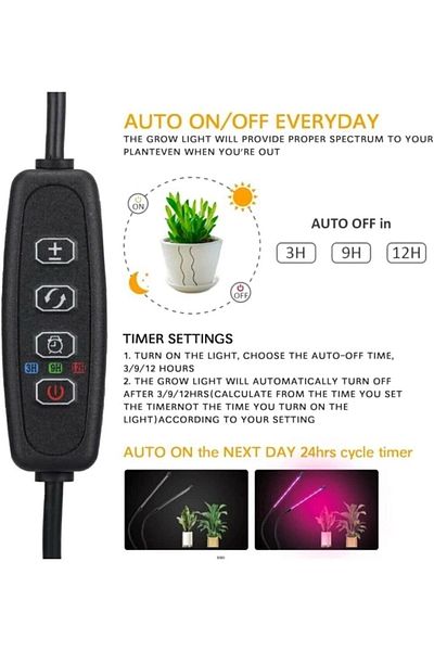 Sentor Acrobat Flower Led Greenhouse Lamp - 2 Arm Pegs, Full Spectrum Plant Grow Light
