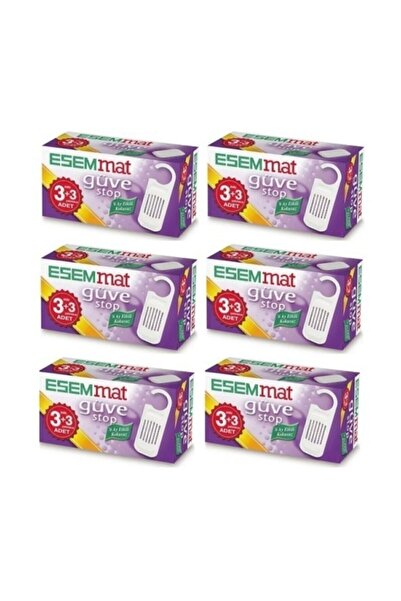 Esemmat Güve Stop ( 3 Askı 3 Çekmece ) 6' Lı Paket