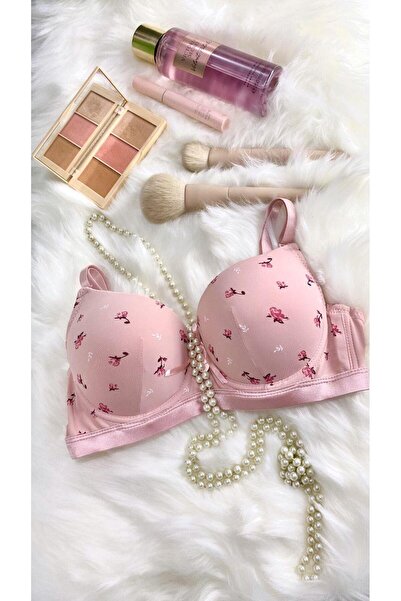 Sinem Çeyiz 5061 Çiçekli İçi Penye Balenli Destekli Sütyen