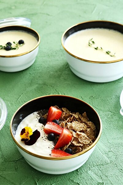 AROW TR-4536 Beyaz Emaye 3'lü Saklama Kabı