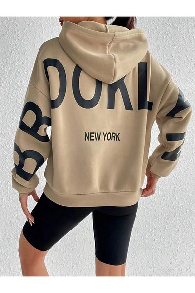 npLStore Φούτερ με κουκούλα Unisex Oversize με στάμπα