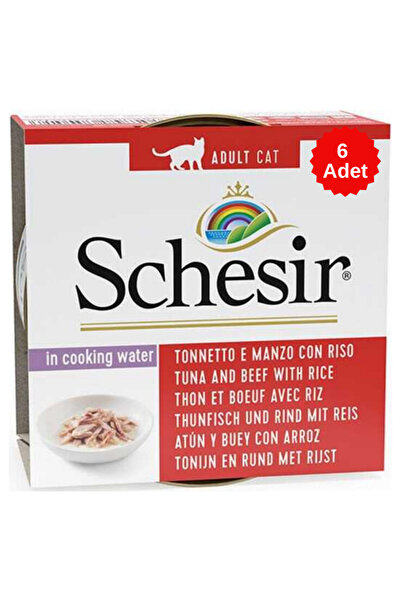 Schesir Cat İn Cooking Water Ton Balıklı ve Sığırlı Kendi Suyunda Doğal Kedi ...