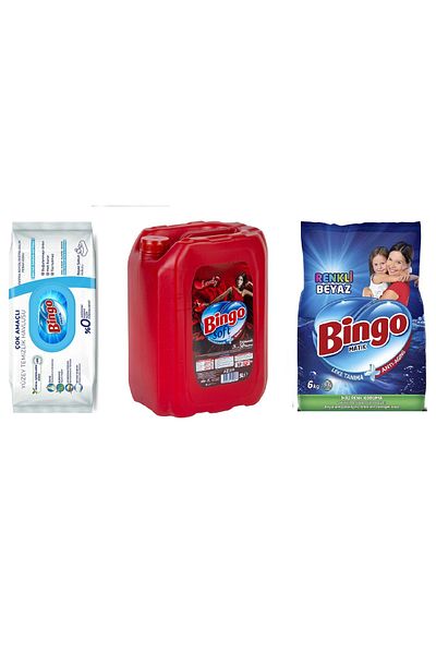 Bingo 96 Pieces of White Soap Solid Surface Cleaning Towels - Bingo Super Set of 3