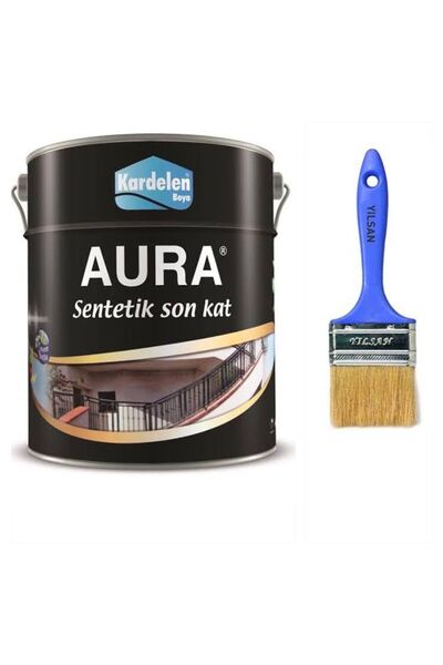 Kardelen BEYAZ SENTETİK YAĞLI (AHŞAP-DEMİR-METAL)BOYA 1 KG VE FIRÇA