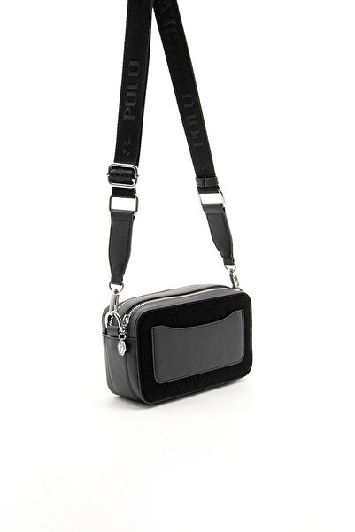 Silver Polo Negru - Negru SP1078 Geantă crossbody pentru femei