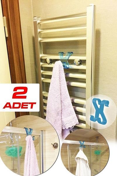 GAT Shop Συσκευασία 2 πλαστικών πετσετοθήκης για μπάνιο και κουζίνα Συρτάρι ντουζιέρας Πετσέτα μπουρνούζι Κρεμάστρα για πετσέτες