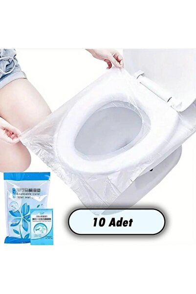 Hayveys 10 Adet Tuvalet Klozet Kapağı Filesi Hijyenik Su Geçirmez WC Kılıf