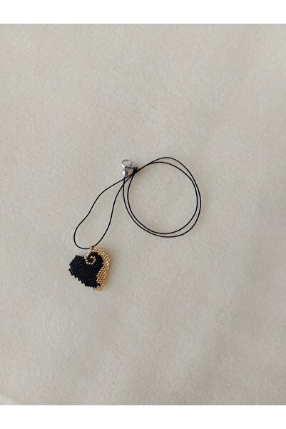SB MAKROME Miyuki Gold-yellow Heart Bijouterie Necklace