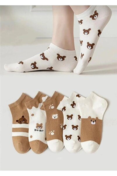 Enika Moda 5 Pairs of Cute Booties - Cute and Comfortable Booties Socks