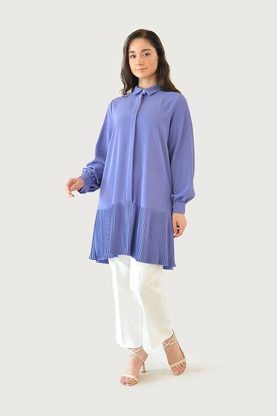 Rukayyel Lilac Nova Pleated Tunic