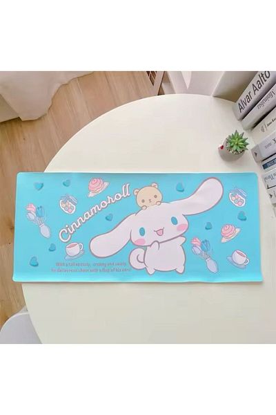 synshop Sanrio Kawaii Cinnamoroll Cute Mousepad - Covoraș mare pentru tastatură, pentru birou și jocuri