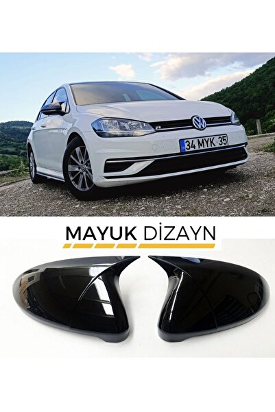Mayuk Dizayn Volkswagen Golf 7 / Mk7 (2012-2019) Uyumlu Batman Yarasa Ayna Ka...