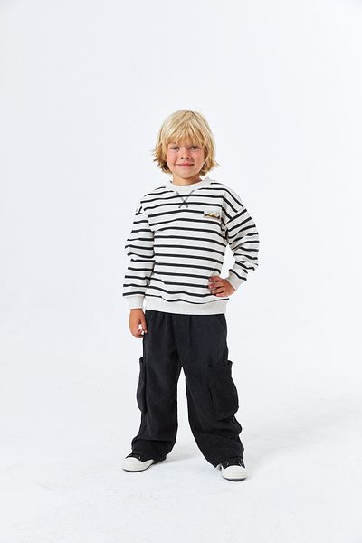 Serbend (Sce-1314) Serbend Kids Boy's Velvet Pants with Pockets