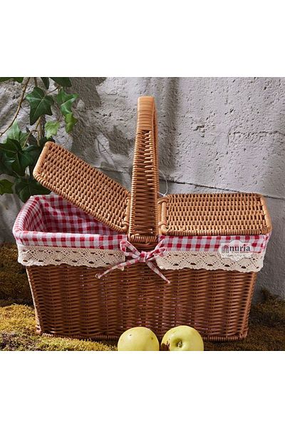 Perotti Wicker Basket for Picnic