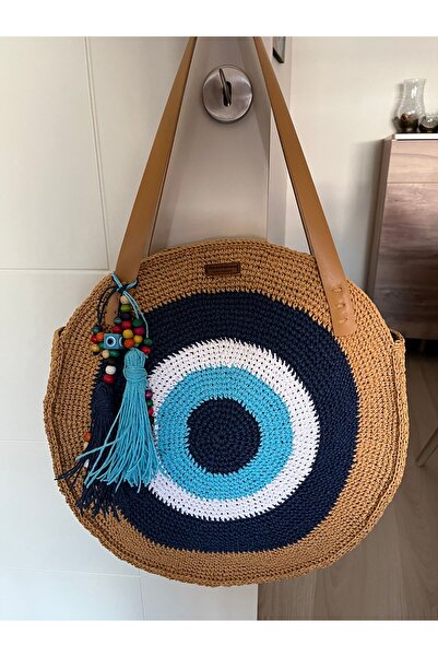 Ariestasarım NAZAR BONCUKLU BÜYÜK ÇANTA