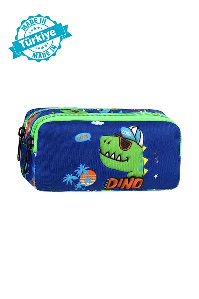 Waddell Licensed Dinosaur Patterned 2-Pocket Pencil Case