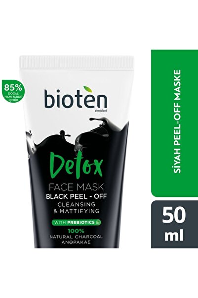 bioten elmiplant Detox Siyah Peel-off Kremsi Yüz Mazkesi 50 ml