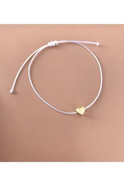 Misto Aksesuar Heart White Rope Bracelet