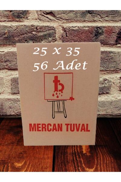 mercan tuval 25 35 Astarlı Arkadan Zımbalı Koli 56 Adet