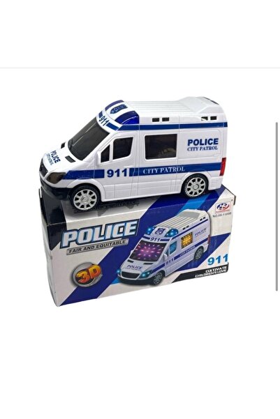 Toys Avm Pilli ışıklı sesli oyuncak polis ekip otosu polis arabası Çarp dön