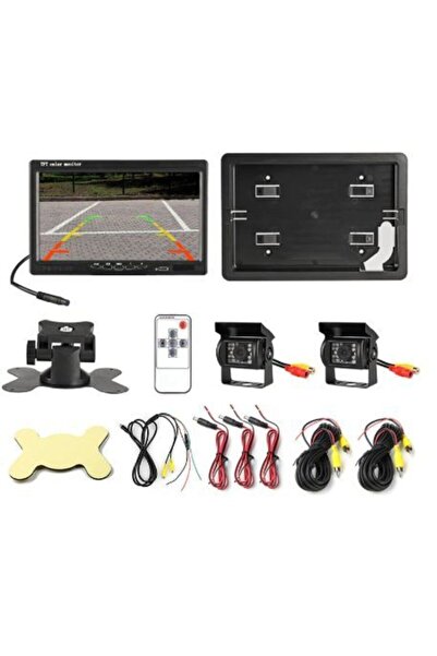 AUDİOMAX Traktör Biçerdöver Çift Kamera Sistemi Audıomax 9 Inc Monıtor