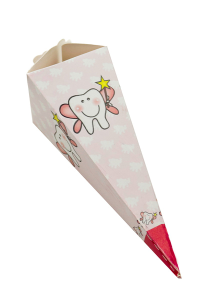 repro design 25 Adet İlk Dişim Kız Bebek Külah Lokumluk Şekerlik Hediye Kutusu