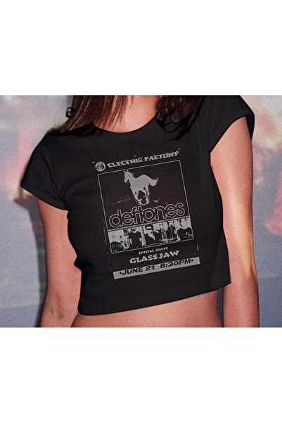 MAYDAY CULTURE Γυναικείο μπλουζάκι με στάμπα με λαιμόκοψη σε μήκος μέσης