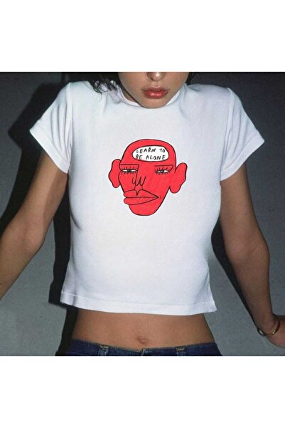 MAYDAY CULTURE Tricou pentru bebeluși cu guler rotund cu imprimeu suprapus pe...