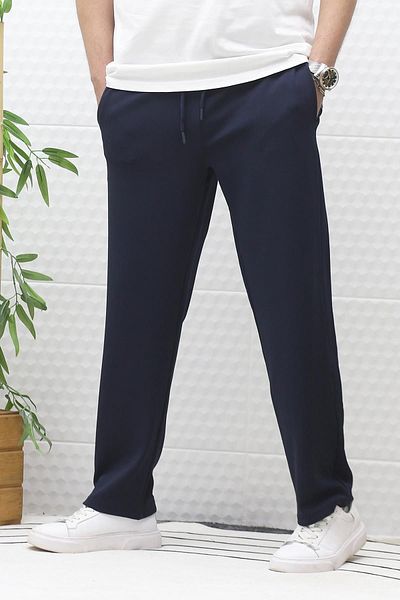 WAFRA Men's Baggy Cut Lycra Trousers - Elastic Waist